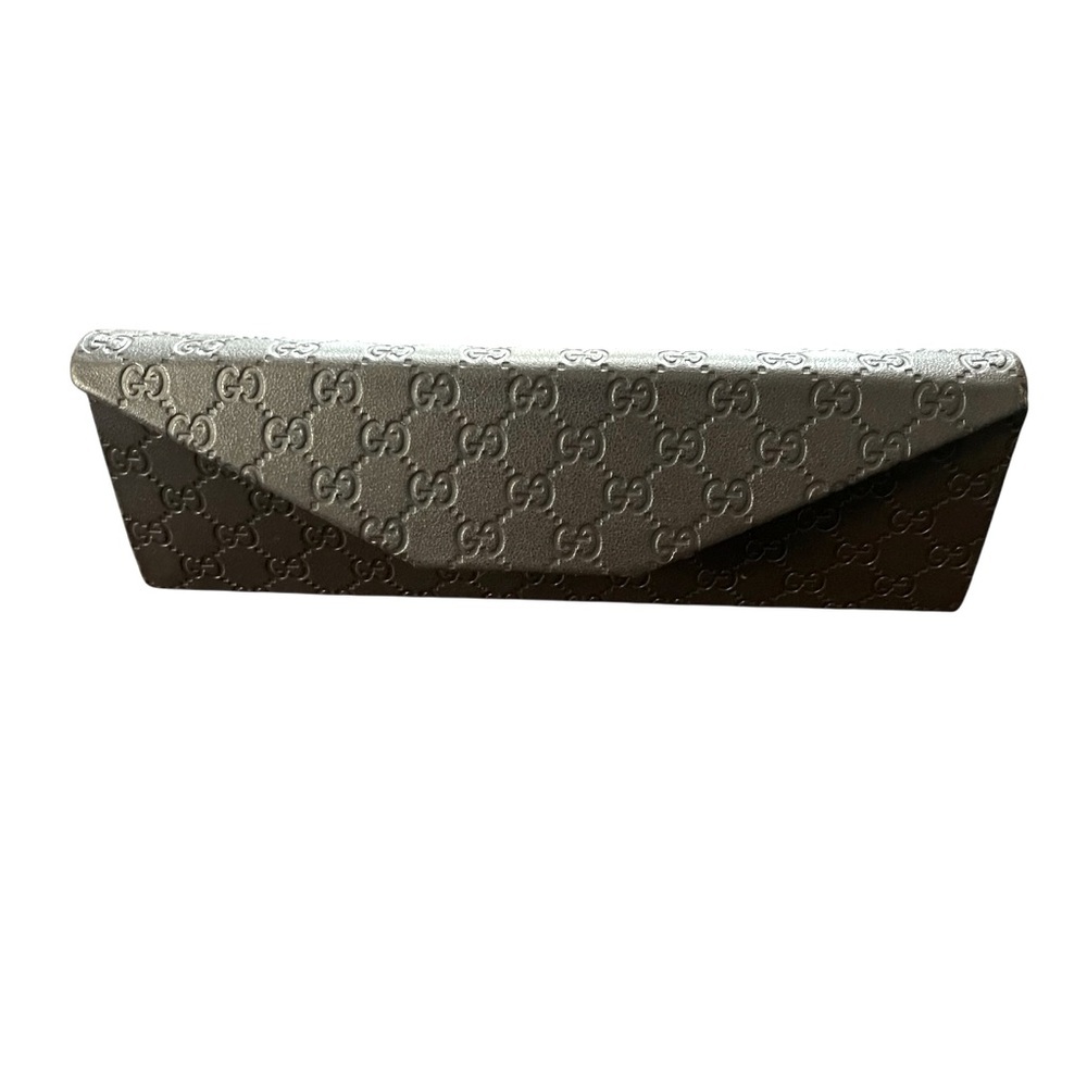 Gucci Brown Leather Eyeglasses Case